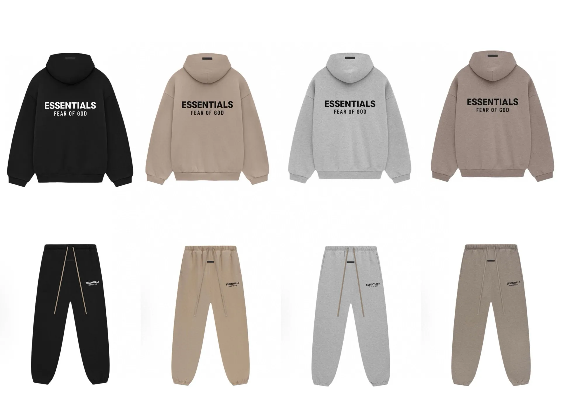 🦋 、Hot Sale🦋 125 Fear of God Essentials FALL 24 HOLIDAYSeries Fleece Hoodie Same Style Premium ！ ！ ， ！ ， Breathable 。 3D 。 ， ， ， ， 。 ， ～Versatile ， ！ ： Size:XS-XL